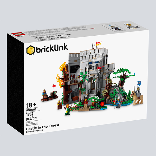 910001 lego bricklink дизайнерска програма замък гора инструкции