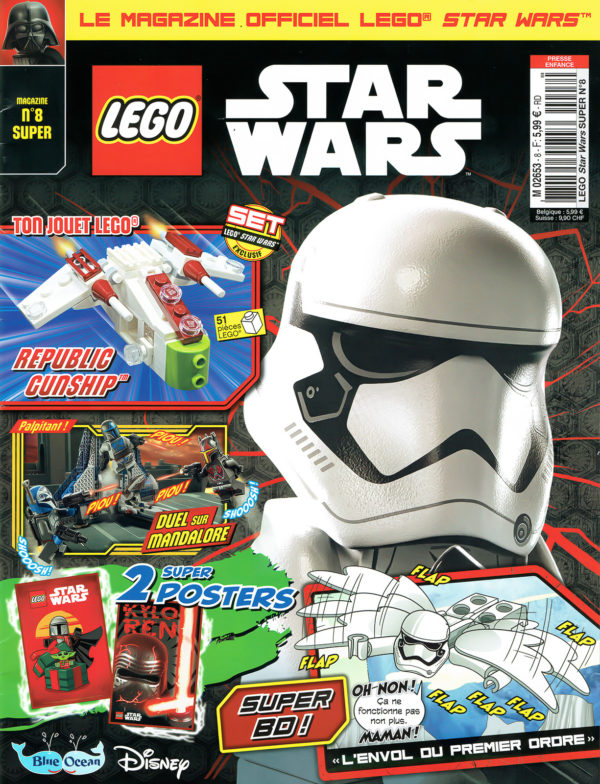 lego starwars magazine decembre 2021 republic gunship