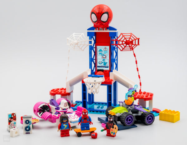 Wedi'i brofi'n gyflym iawn: LEGO Marvel 10784 Spider-Man's Webquarters Hangout