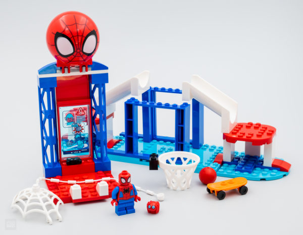 10784 lego marvel spider man webqauerters hangout 2