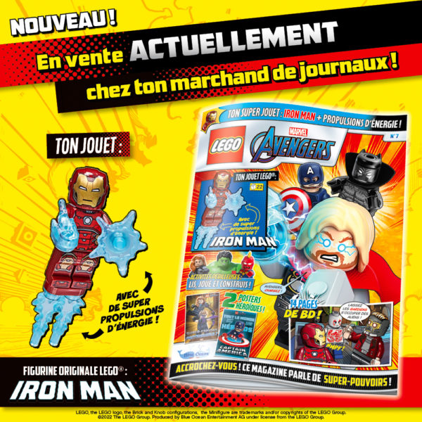 lego marvel avengers magazine janvier 2022 iron man