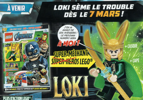 lego marvel avengers magazine mars 2022 loki