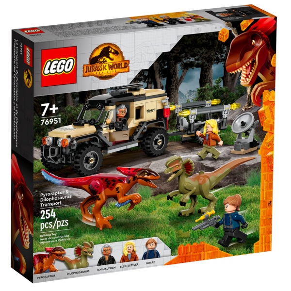 76951 Lego Jurassic World Pyroraptor Dipholosaurus Transport 1