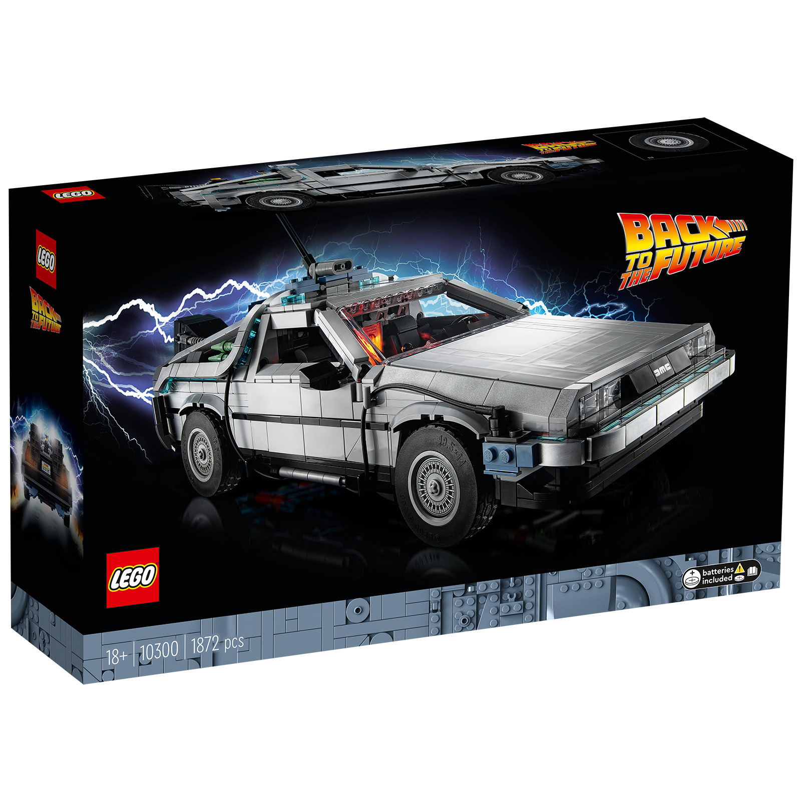 LEGO 10300 Înapoi în viitor Mașina timpului: în prezent reaprovizionat în Magazin