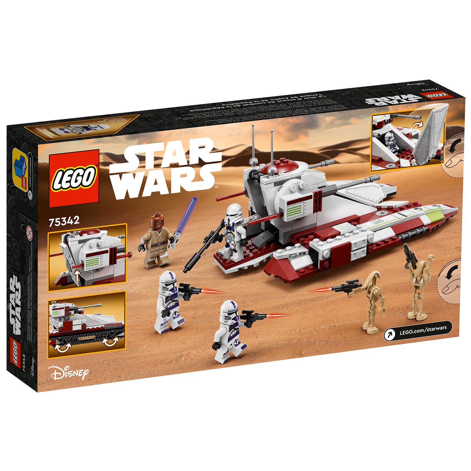 ▻ 새로운 Lego Star Wars 2022: 75342 공화국 전투기 탱크 - Hoth Bricks
