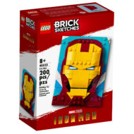 lego marvel brick sketches 40535 iron man 1
