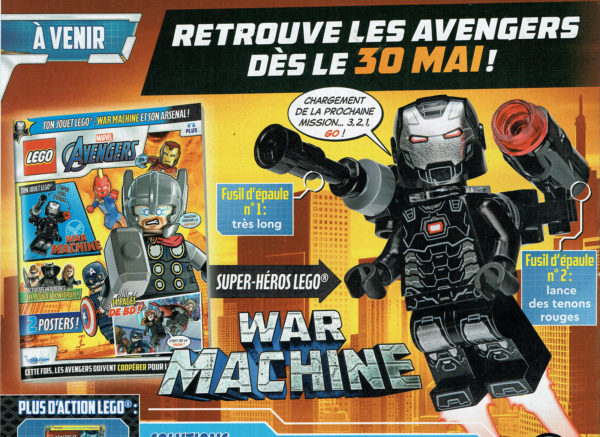 lego marvel avengers magazine war machine mai 2022