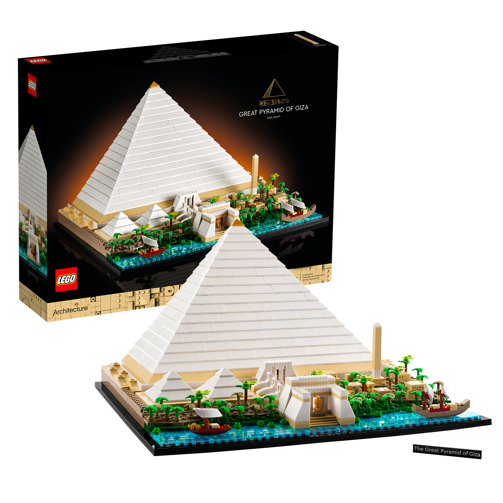 LEGO ARCHITECTURE Great Pyramid of Giza 21058 All Pieces Complete