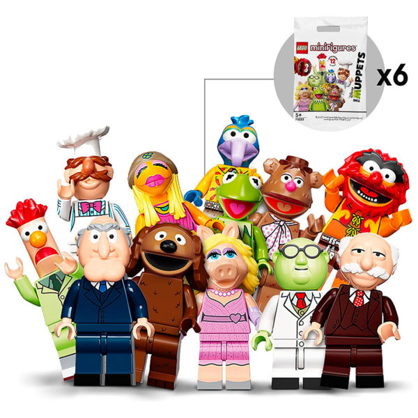 lego 71035 muppets minifigure da collezione confezione da sei