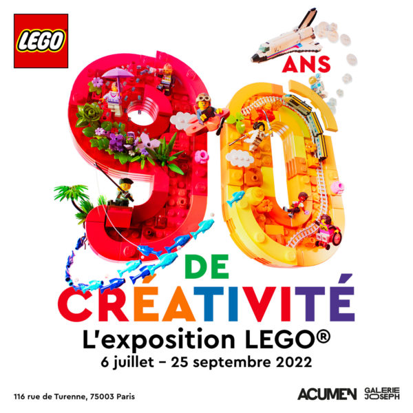 90 amns of kreativitás lego kiállítás Párizsban 2022