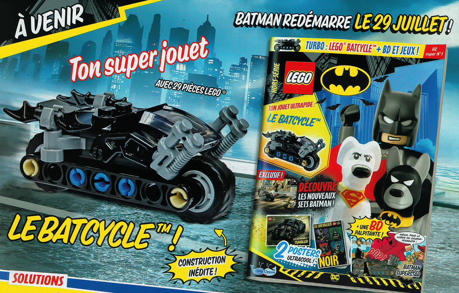Pe chioșcuri: numărul din iunie 2022 al revistei oficiale LEGO Batman
