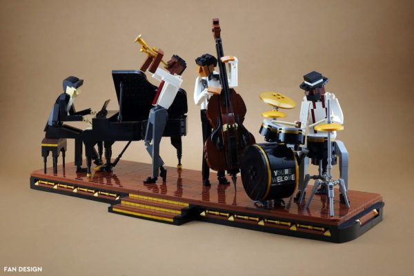 lego ideas jazz quartet fan model 1