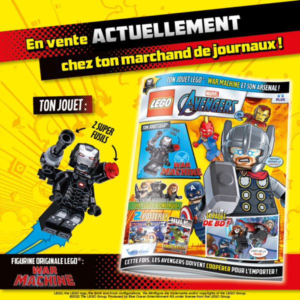 lego marvel avengers magazine juin 2022 war machine
