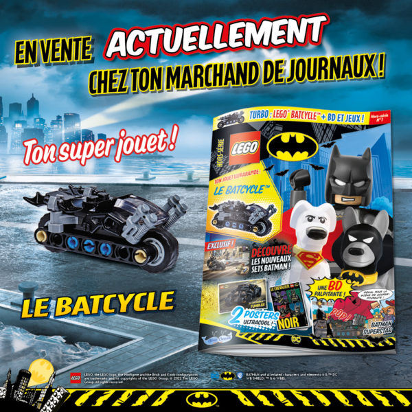 lego batman magazine july 2022 batcycle