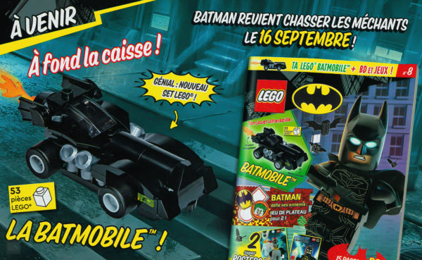 majalah lego batman september 2022 batmobile