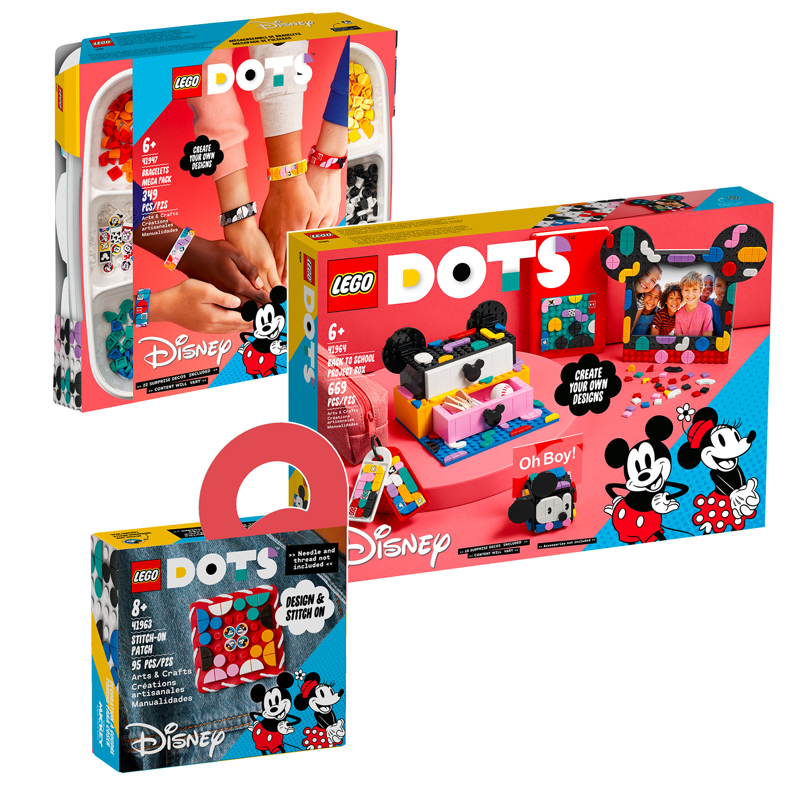 Miki, Minnie ja heidän ystävänsä saapuvat tänä kesänä LEGO DOTS -valikoimaan