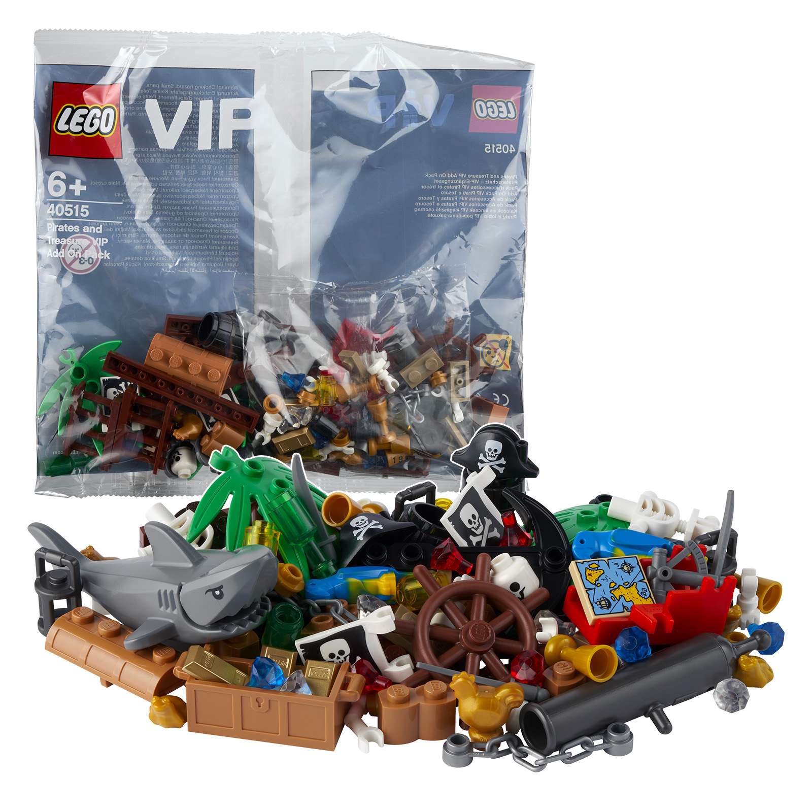 On the LEGO Shop: the polybag 40515 Pirates and Treasure VIP Add On Pack is free from 50 € of purchase
