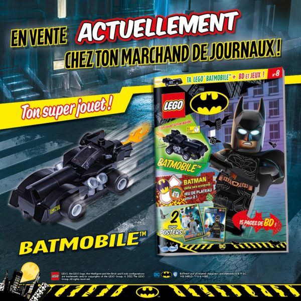 Lego Batman tímaritið september 2022 batmobile