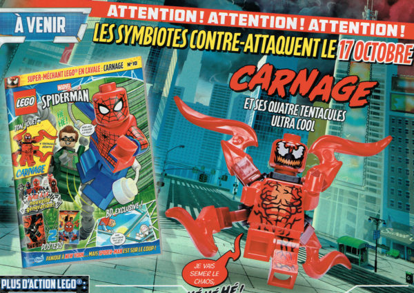lego marvel spider man magazine octobre 2022 carnage