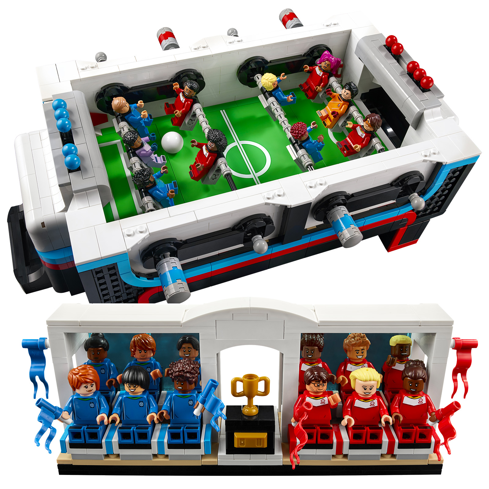 Les figurines de football LEGO dont nous avons besoin pour cette