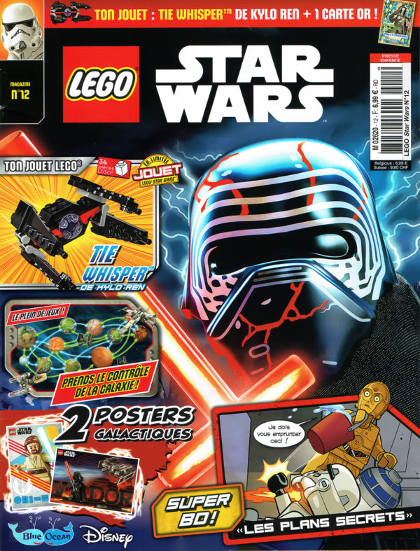 Lego starwars žurnalas 2022 m. spalio mėn. kaklaraištis šnabždesys kylo ren