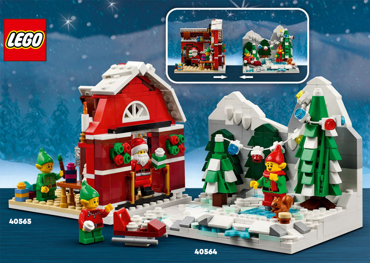 LEGO 40565 jõuluvana töötuba: esimene visuaal teisest 2022. aasta hooaja kingitusest