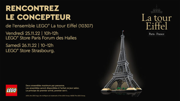 lego-ikone 10307 Eiffeltoring ontmoet ontwerper