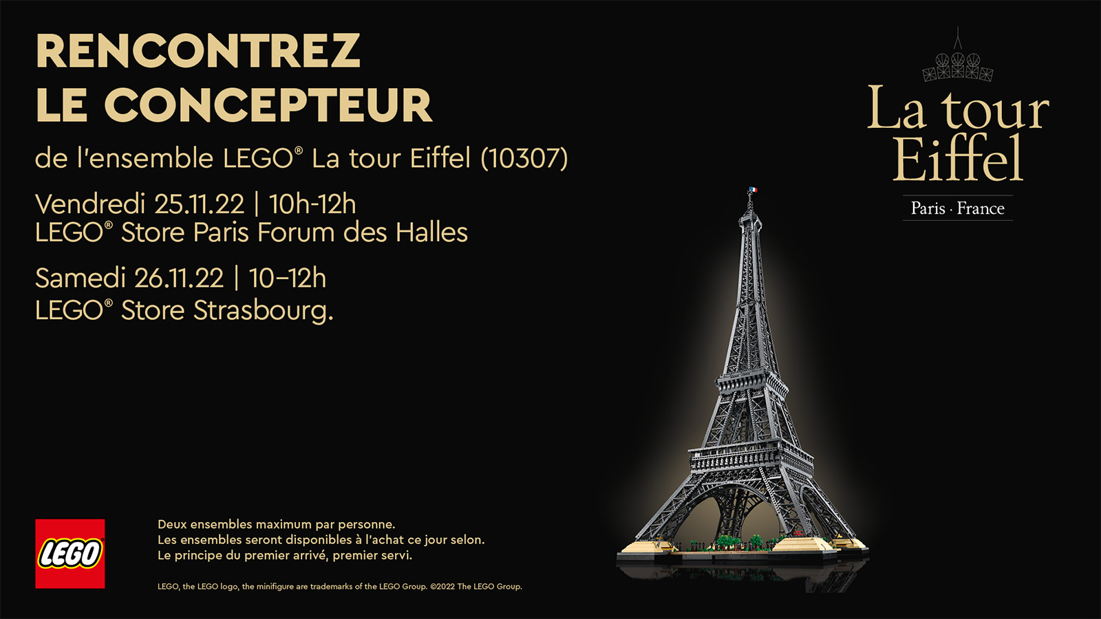 LEGO ICONS 10307 Eiffeli torn: tutvuge lavakunstnikuga Pariisis ja Strasbourgis