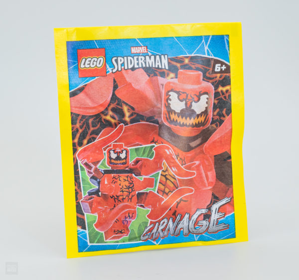 lego marvel spider man magazine octobre 2022 carnage paper bag