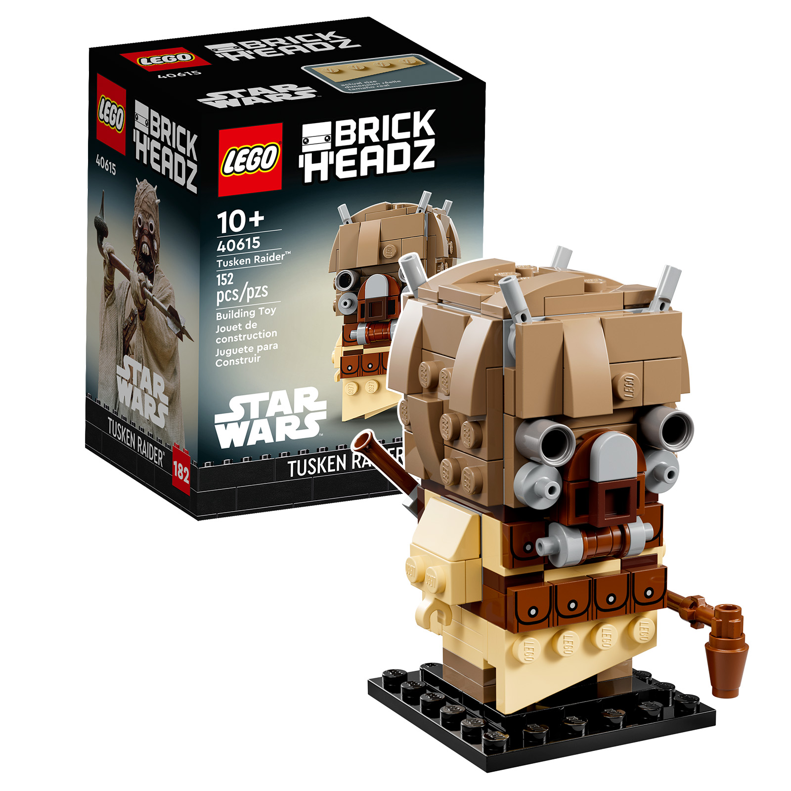 Nua i LEGO Star Wars 2023: tá sraith BrickHeadz 40615 Tusken Raider ar líne ar an Siopa
