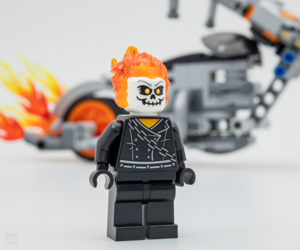 76245 Lego Marvel Примарний гонщик механічний велосипед 9
