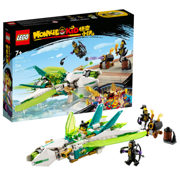 80041 lego Monkie Kid mei máy bay phản lực rồng