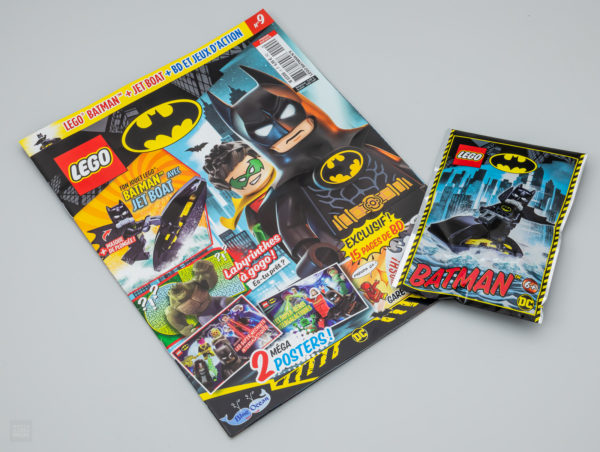 lego dc sarjakuva Batman Magazine joulukuu 2022 suihkuvene