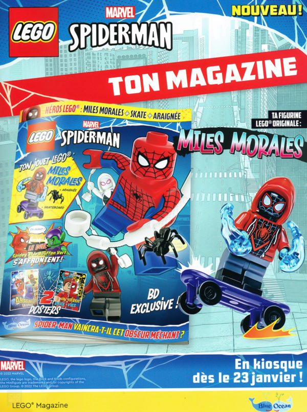 Revista lego marvel spider man ianuarie 2023 mile morale 2