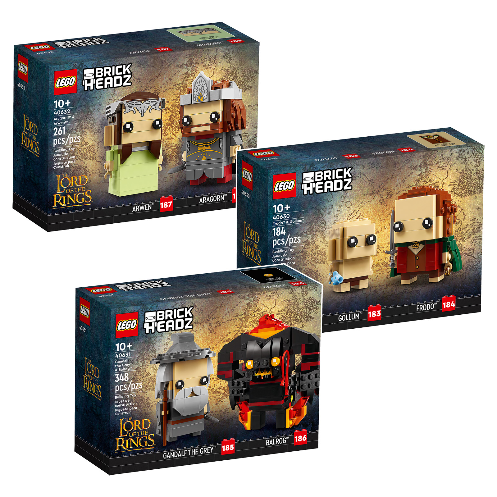 New to LEGO The Lord of the Rings 2023: at least three BrickHeadz minifigure packs