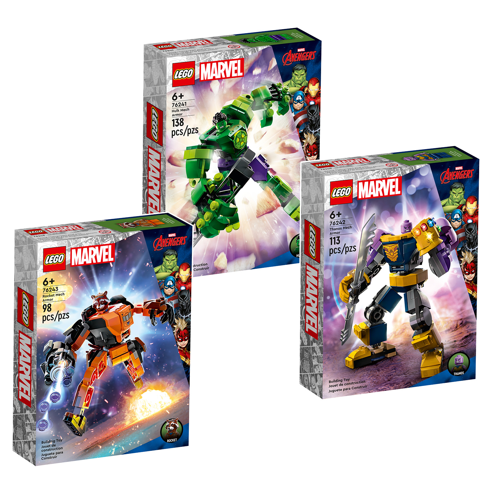 Noul LEGO Marvel 2023: trei noi mech-uri sunt online în Magazin