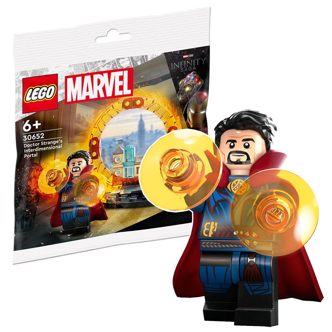 Ny LEGO Marvel 2023 polyväska: 30652 Doctor Stranges interdimensionella portal