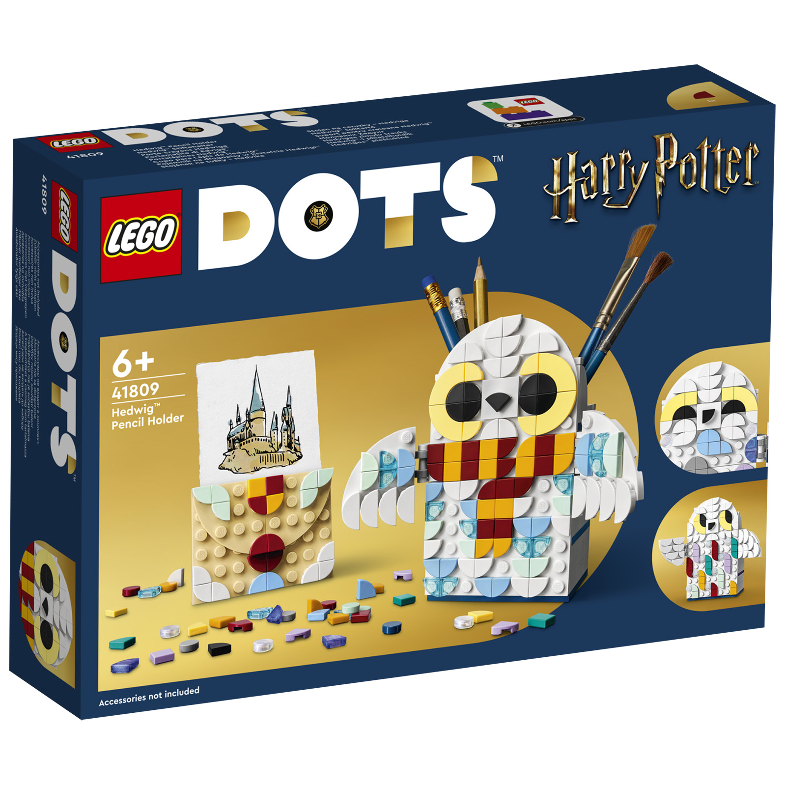 Noul LEGO DOTS 2023: 41809 Suport pentru creion Hedwig
