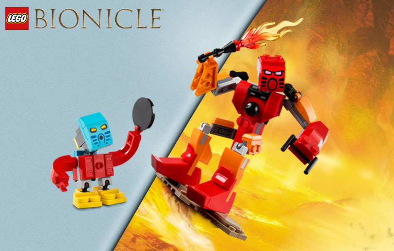 On the LEGO Shop: the 40581 BIONICLE Tahu and Takua set is free with purchases over €100