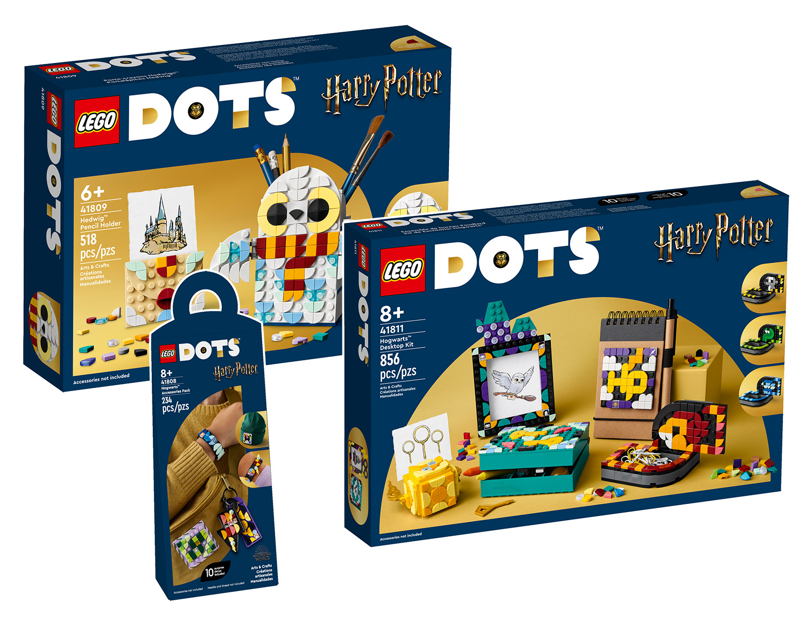 Nauji LEGO DOTS 2023: trys Hario Poterio licencijuoti produktai yra internetinėje parduotuvėje
