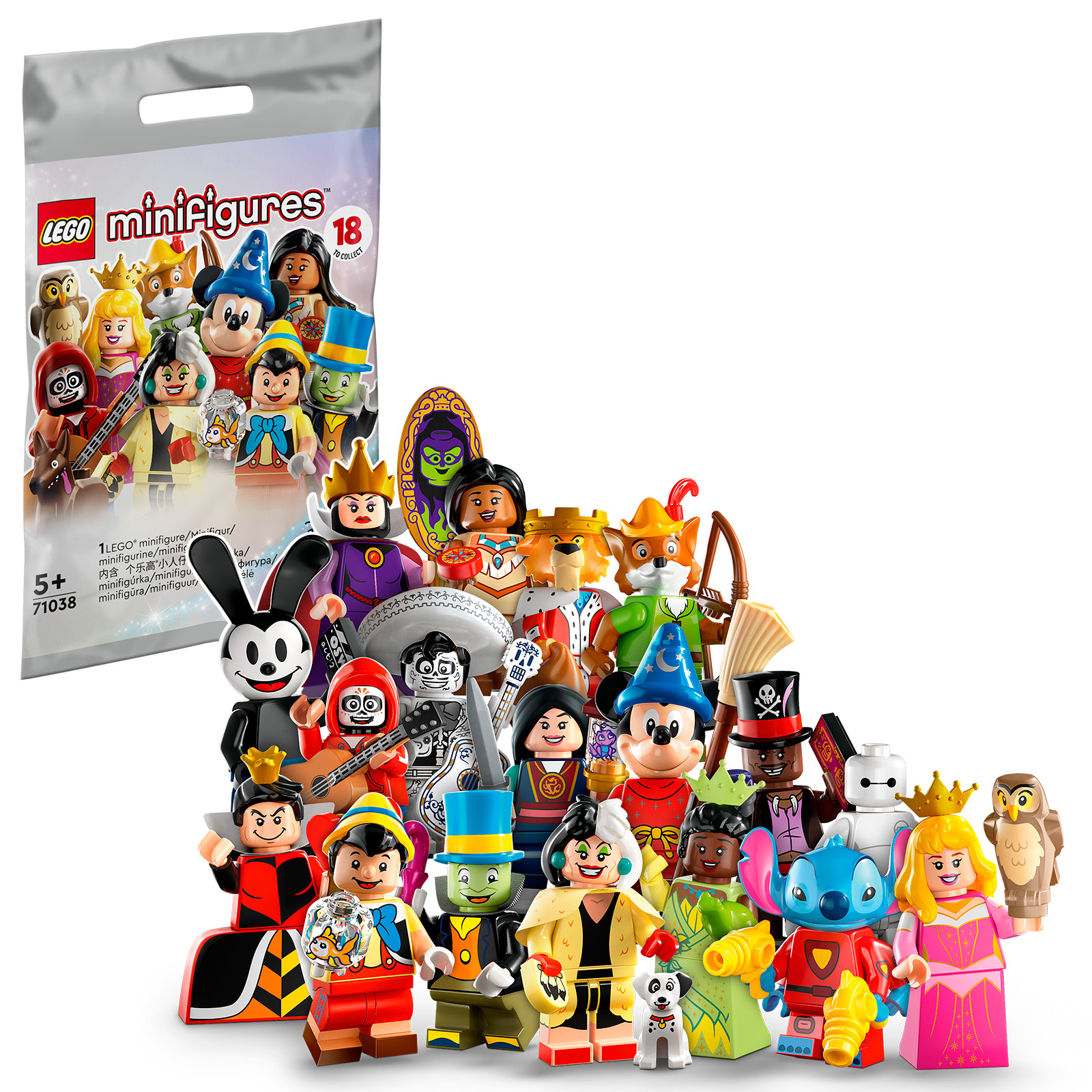Stitch 626 LEGO® Collectable Minifigure Disney 100 71038. 