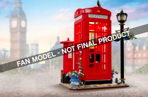 лего идеи црвена лондонска телефонска кутија одобрена