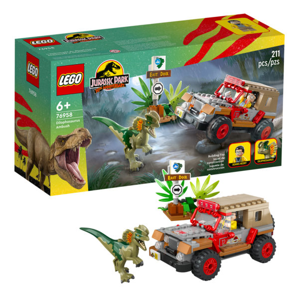 76958 Lego Jurassic Park zaseda dilofozavra