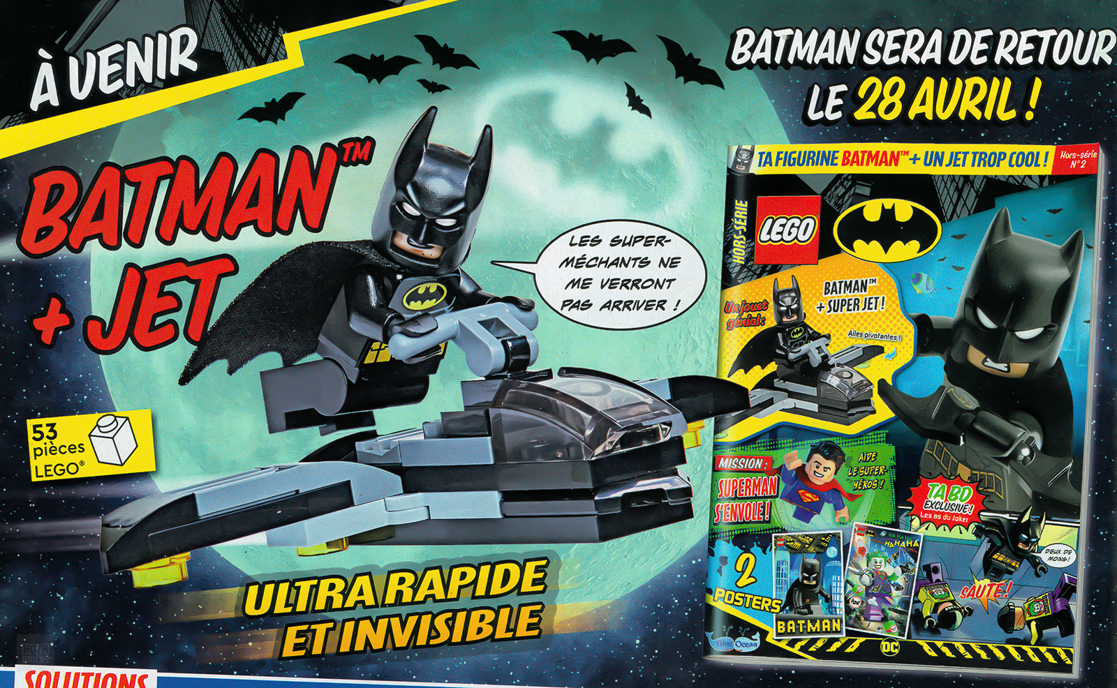 Di kios koran: Edisi Maret 2023 dari majalah LEGO Batman resmi