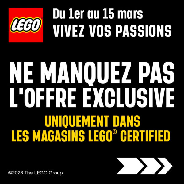 Lego zertifizéiert Geschäfter offréiert Mäerz 2023