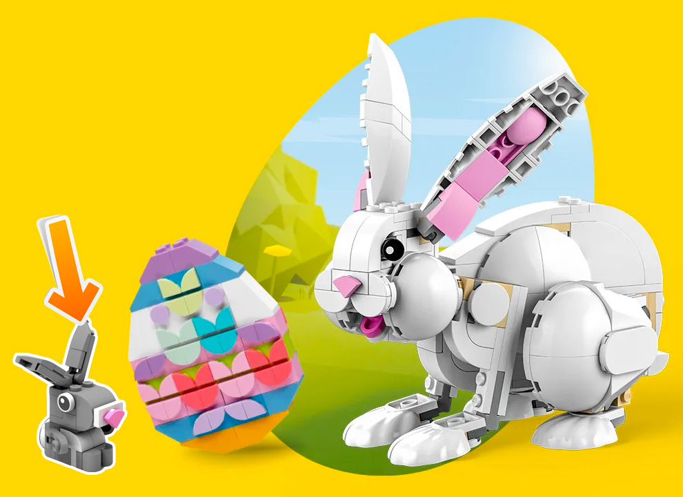 In LEGO Stores: a free Easter micro-bunny and a new free LEGO passport