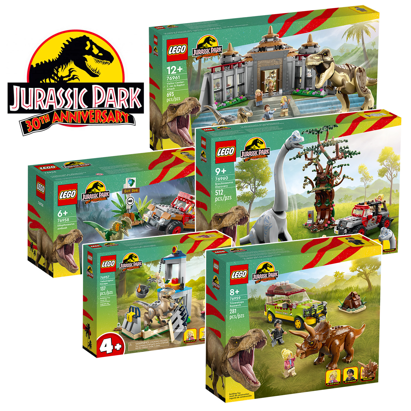▻ Nuove uscite LEGO Jurassic Park: cinque set per celebrare il 30°  anniversario del franchise - HOTH BRICKS