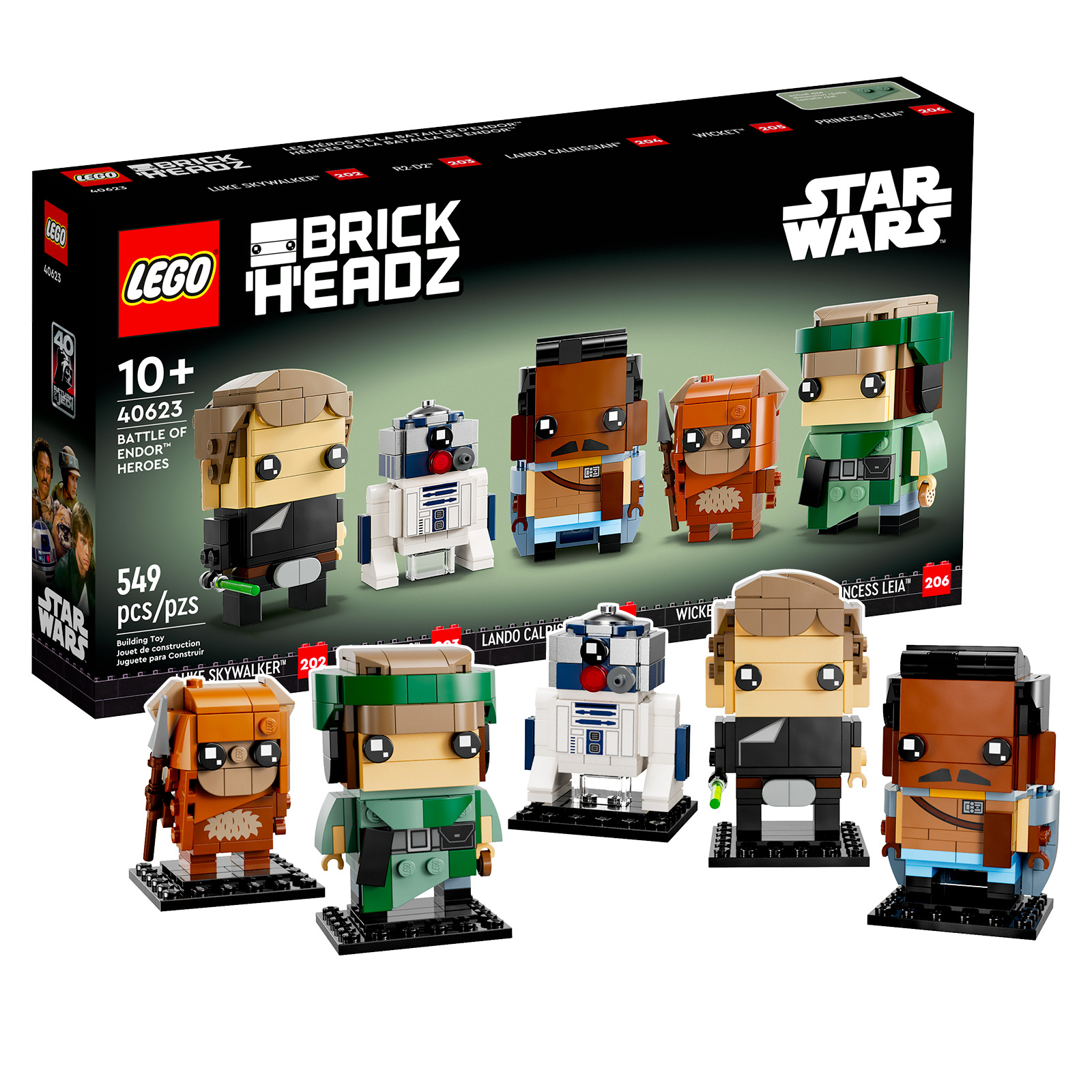 LEGO Star Wars BrickHeadz 40623 Battle of Endor Heroes : les visuels officiels sont disponibles