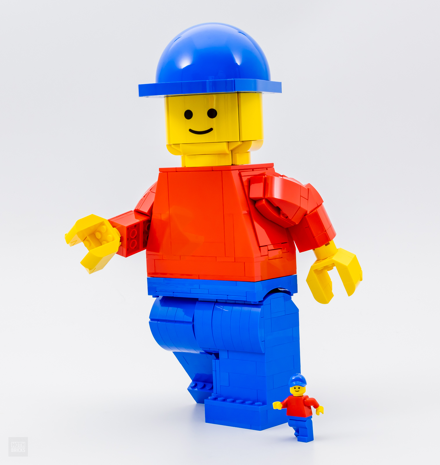 Lego Box with Blue Handle Bright Red