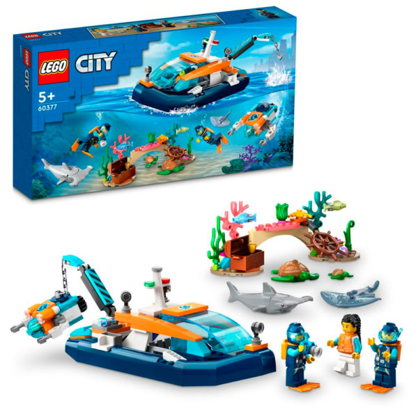 60377 lego city underwater explorer barca subacquea